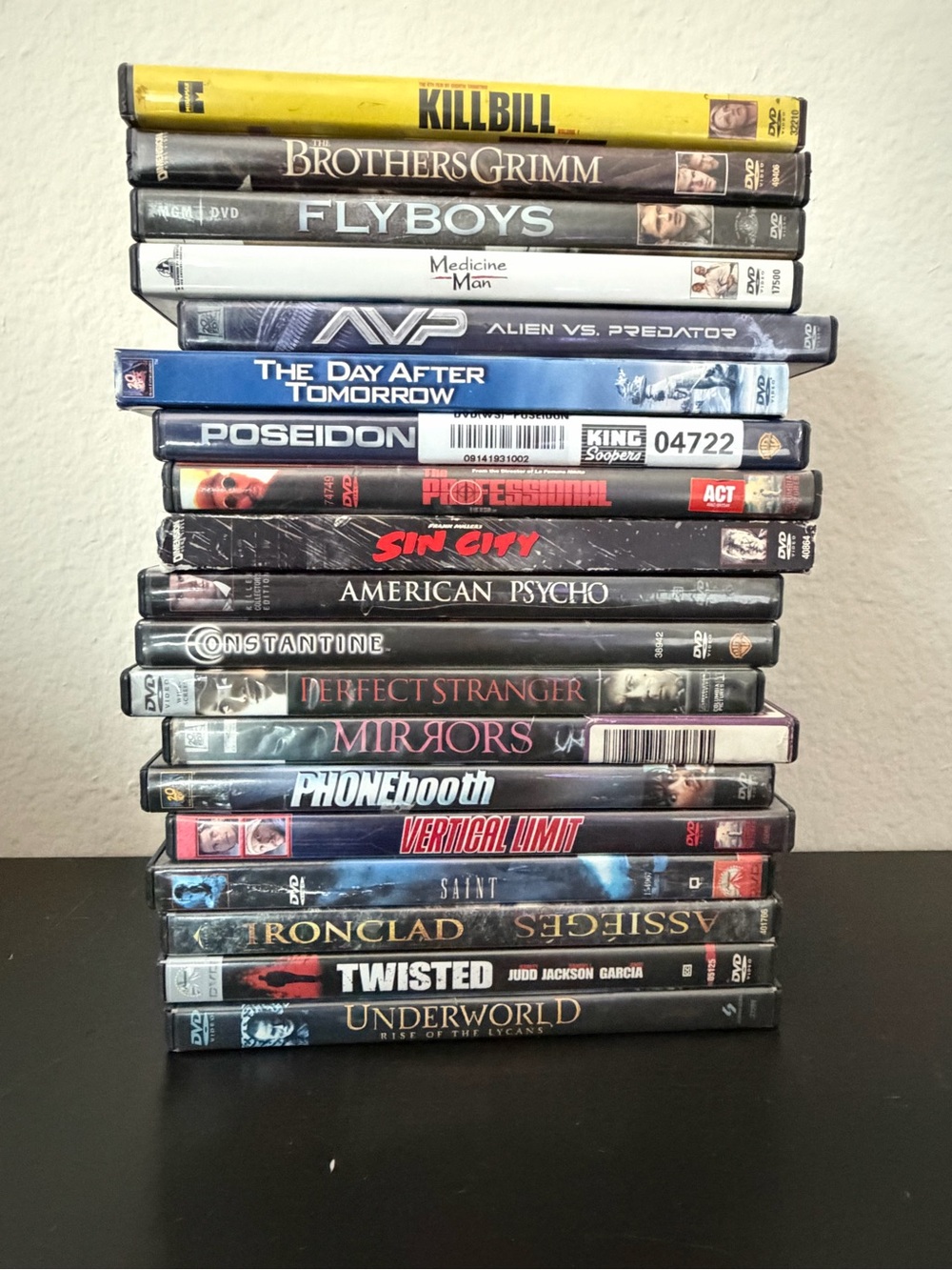 Assorted Movies DVDs (Kill Bill, Sin City, AVP, and more)